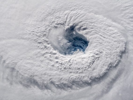 ESA astronaut Alexander Gerst took this image of Hurricane Florence on 12 September 2018, 400 km high from the International Space Station.